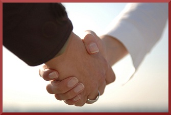 A handshake means honest integrity.