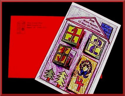 Interactive Christmas Card for kids and adults to make together.